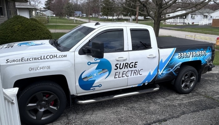 Parked Surge Electric Truck In Ohio Parked Surge Electric Truck In Ohio